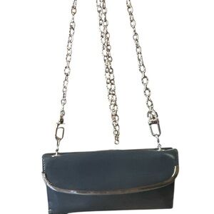 GUCCI Gucci Converted Patent Leather Crossbody Gray Bag